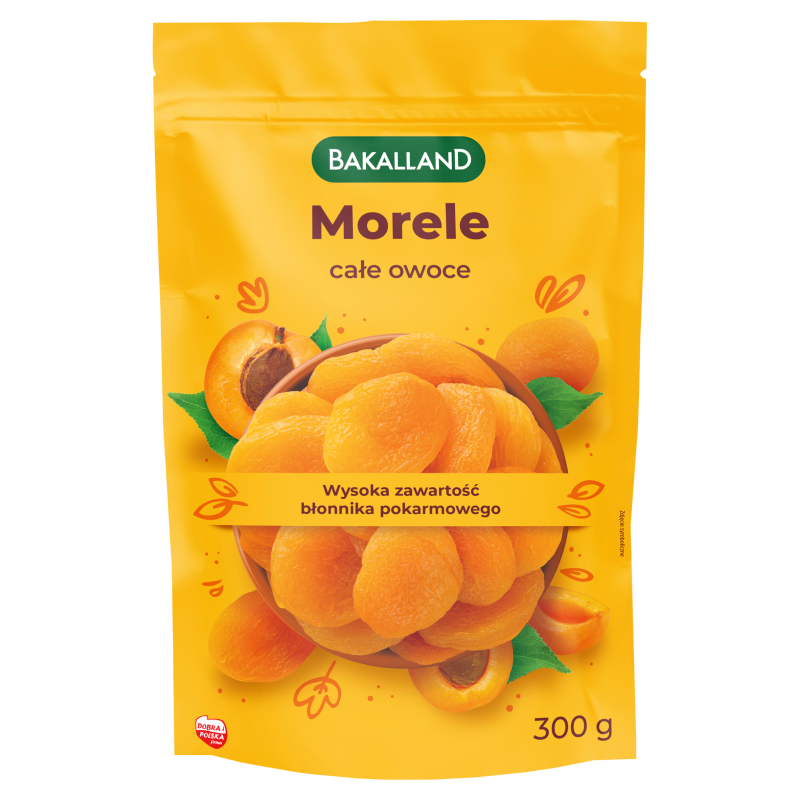 BAKALLAND Morele suszone (całe owoce)