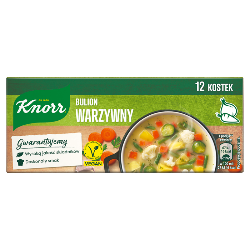 KNORR Bulion warzywny (12 kostek) frisco.pl
