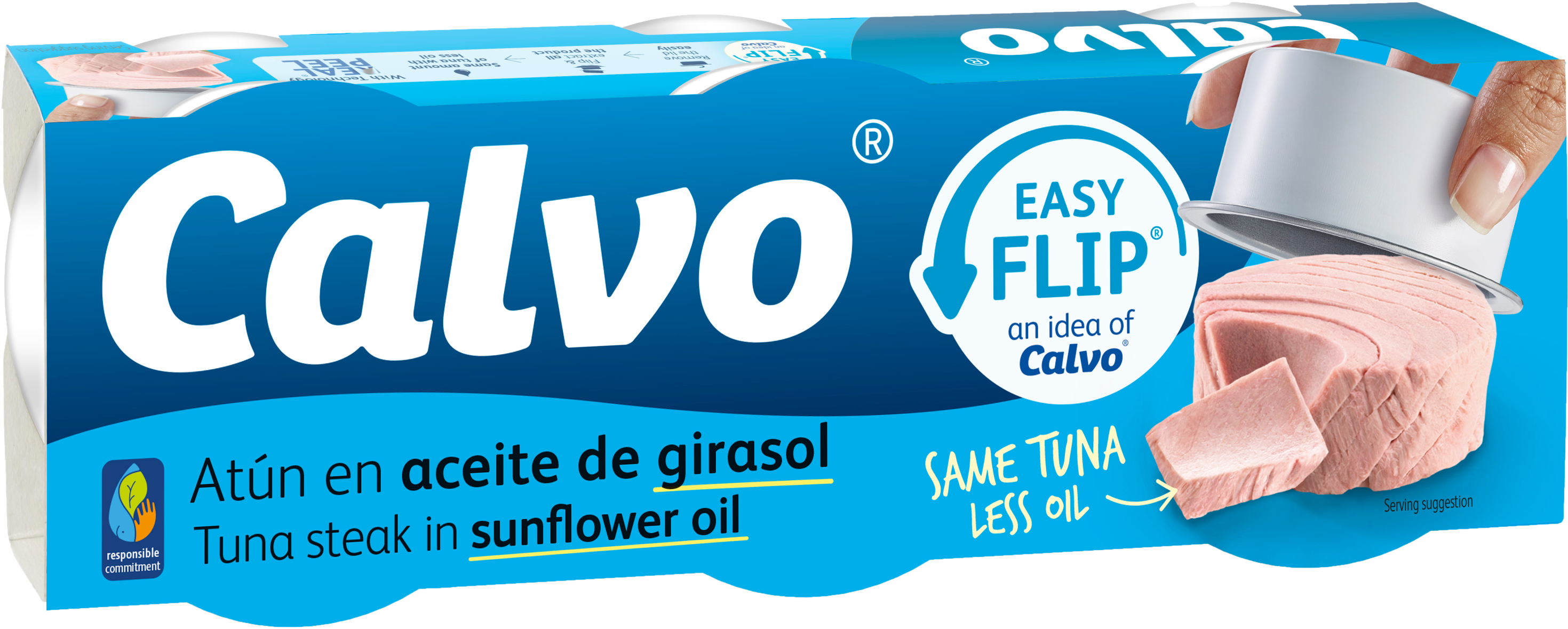 CALVO Tuńczyk w oleju roślinnym 3x65g