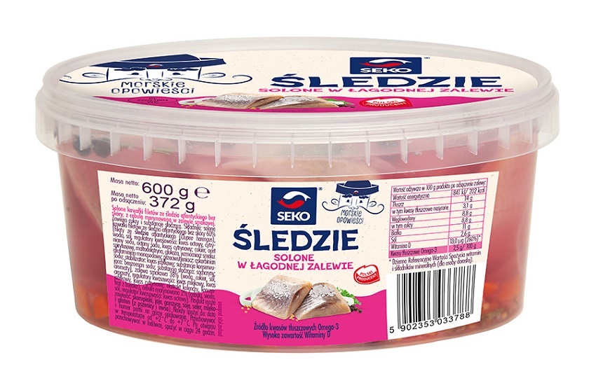 MORSKIE OPOWIEŚCI Śledzie solone w łagodnej zalewie frisco.pl