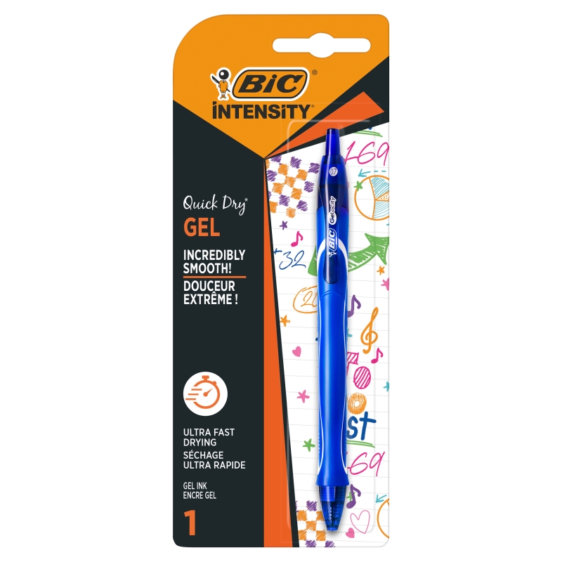 BIC Gel-ocity Quick Dry Długopis żelowy niebieski Blister 1szt frisco.pl