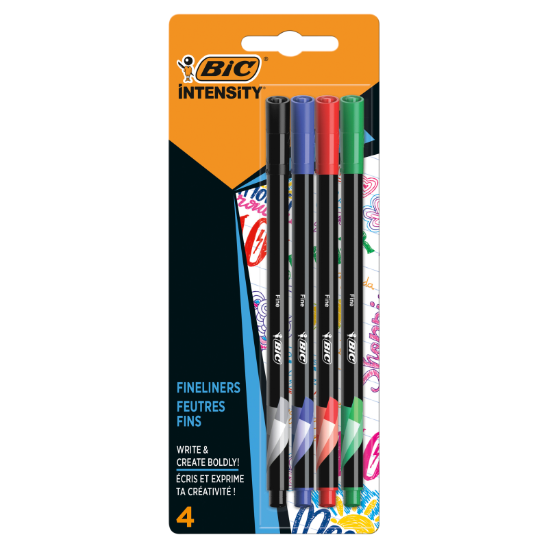 BIC Intensity Fine Cienkopisy mix AST Blister 4szt. frisco.pl