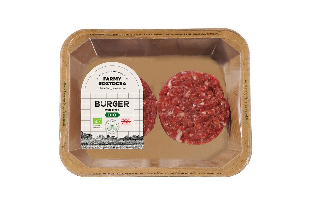 FARMY ROZTOCZA Burger wołowy BIO