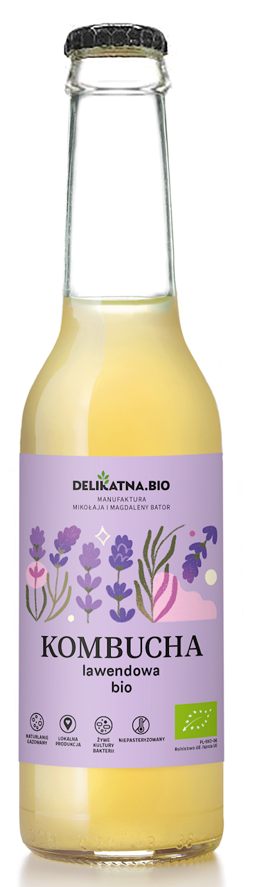 DELIKATNA Ekologiczna kombucha lawendowa BIO