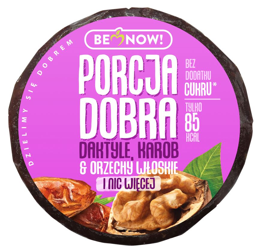 PORCJA DOBRA Przekąska daktylowo-orzechowa z karobem