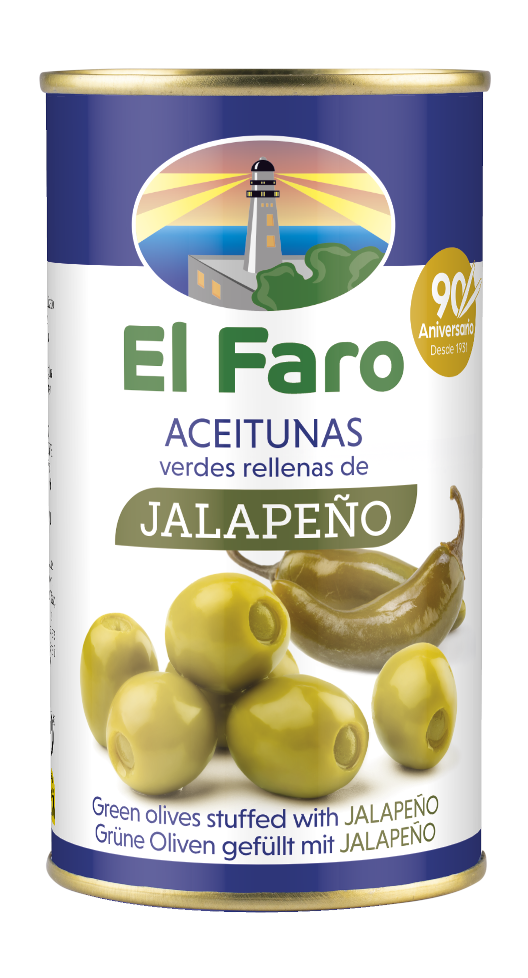 EL FARO Oliwki zielone z jalapeno