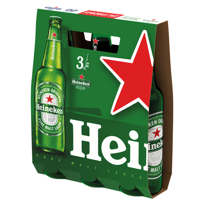 HEINEKEN Piwo 3x500ml (butelka bezzwrotna)