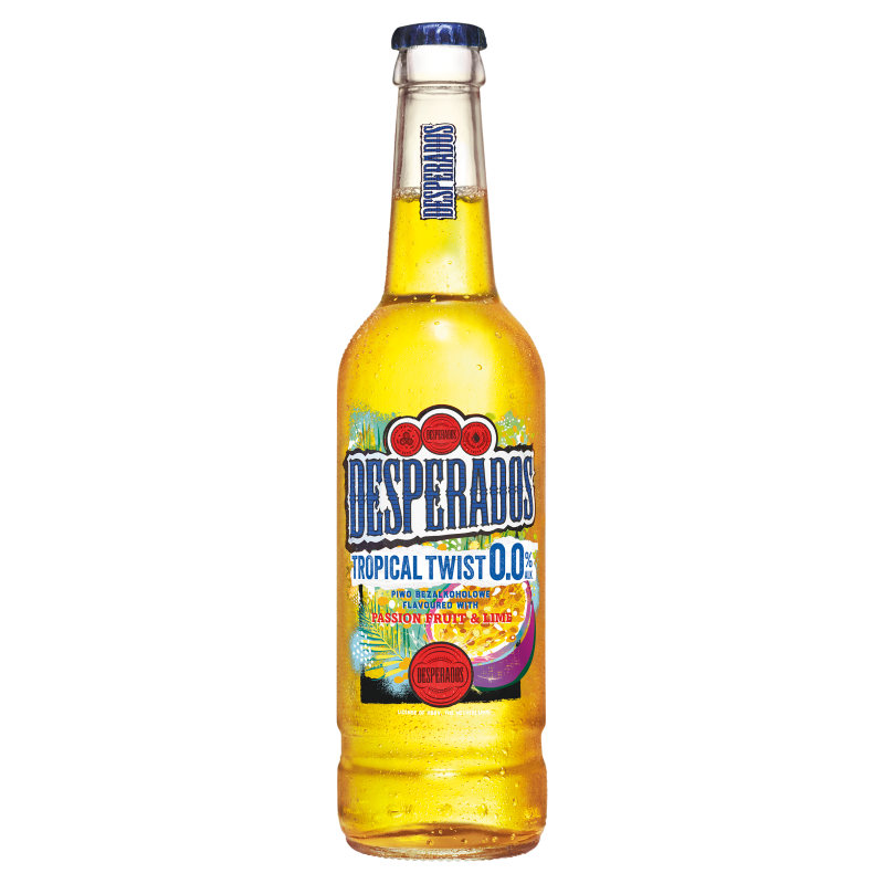 DESPERADOS TROPICAL TWIST Piwo bezalkoholowe (butelka bezzwrotna)