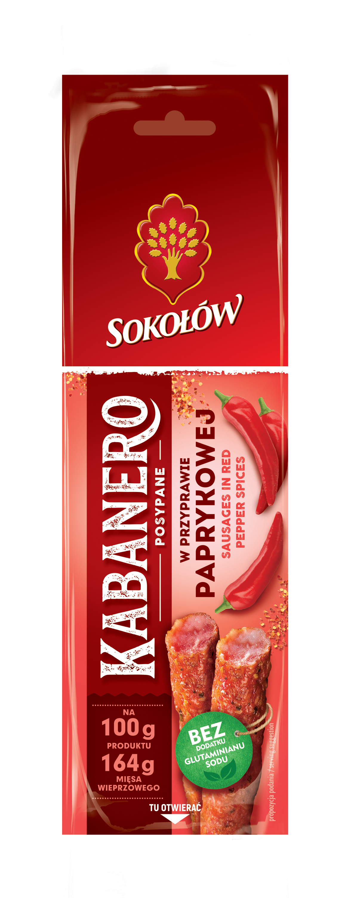 SOKOŁÓW KABANERO kabanosy w przyprawie paprykowej