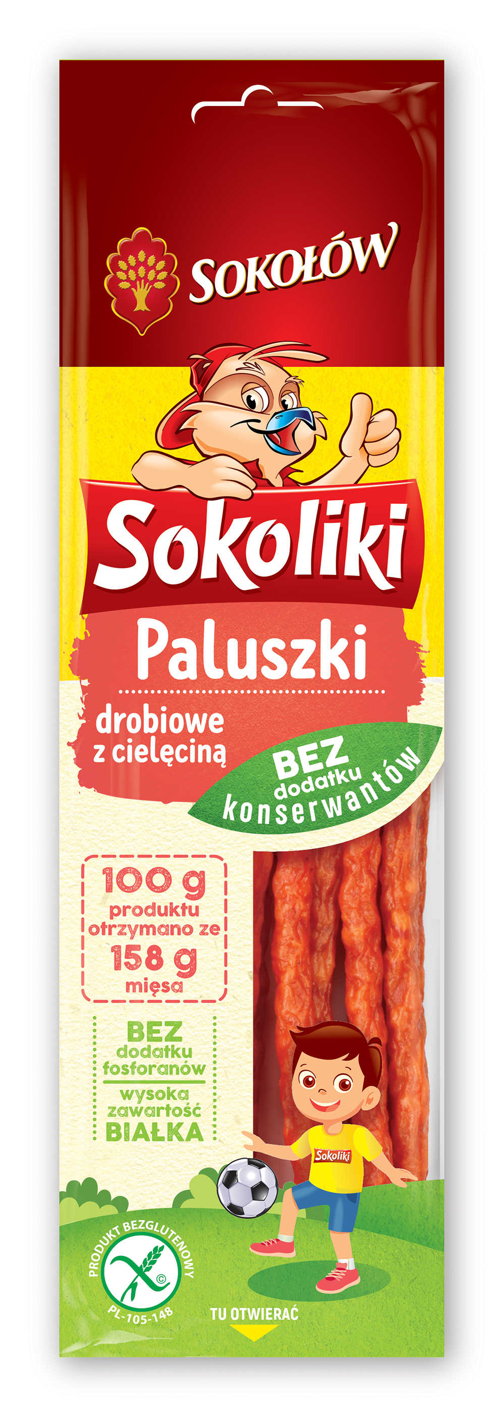 SOKOLIKI Paluszki drobiowe z dodatkiem cielęciny