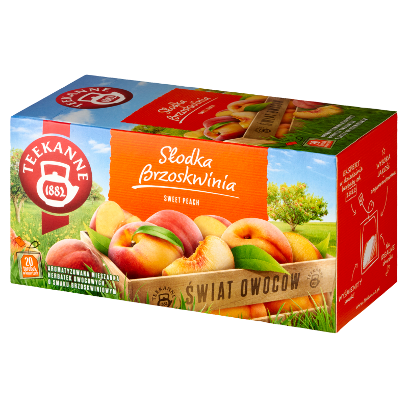 TEEKANNE World of Fruits Herbata owocowa o smaku brzoskwiniowym 20 torebek (saszetki) frisco.pl