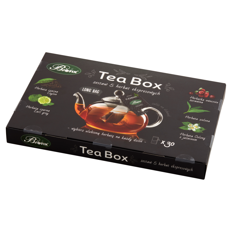 BIFIX Tea Box Zestaw 5 herbat ekspresowych 30 torebek (saszetek)