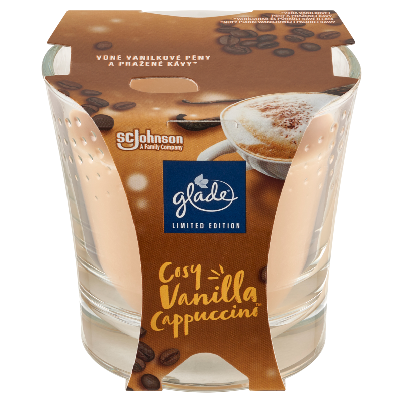 GLADE Świeca zapachowa Cozy Vanilla Cappucino