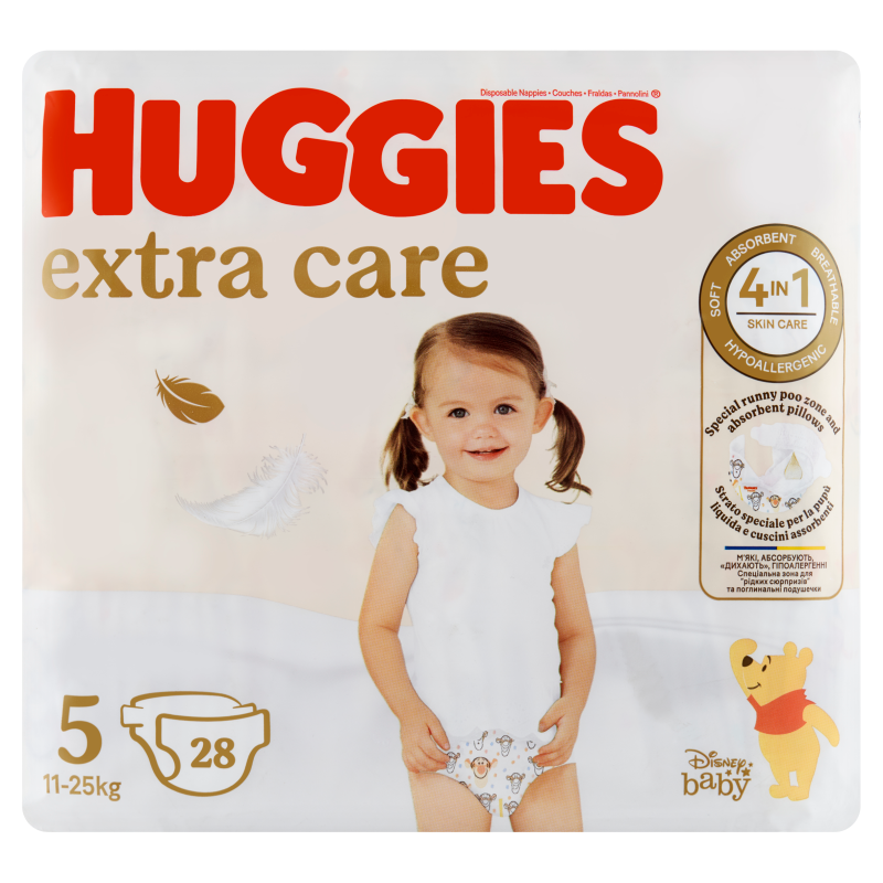 HUGGIES Extra Care Pieluchy rozmiar 5 (11-25kg)