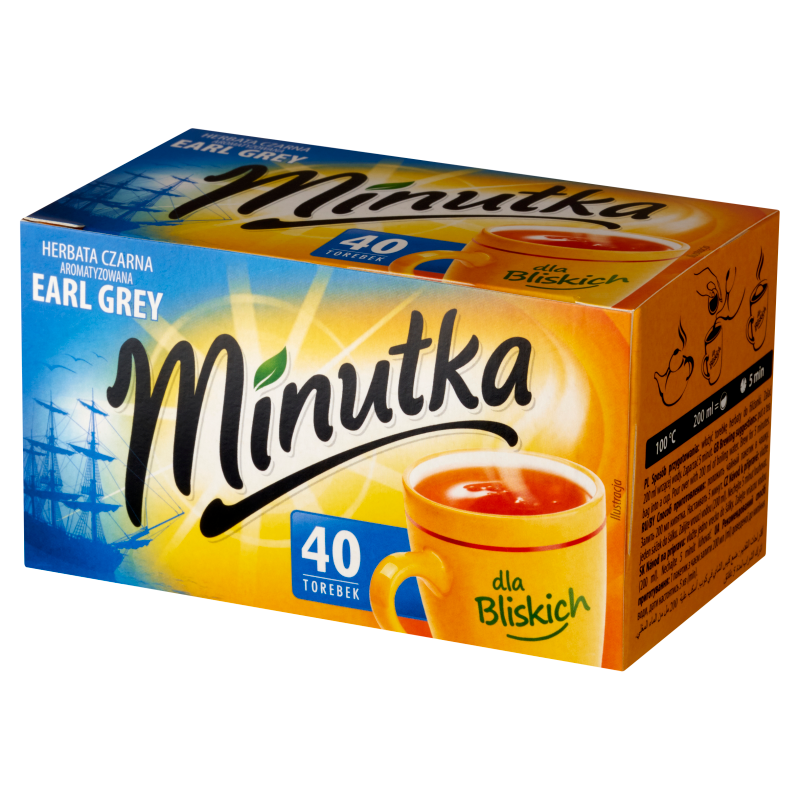 MINUTKA Herbata Earl Grey czarna ekspresowa 40 torebek ex.