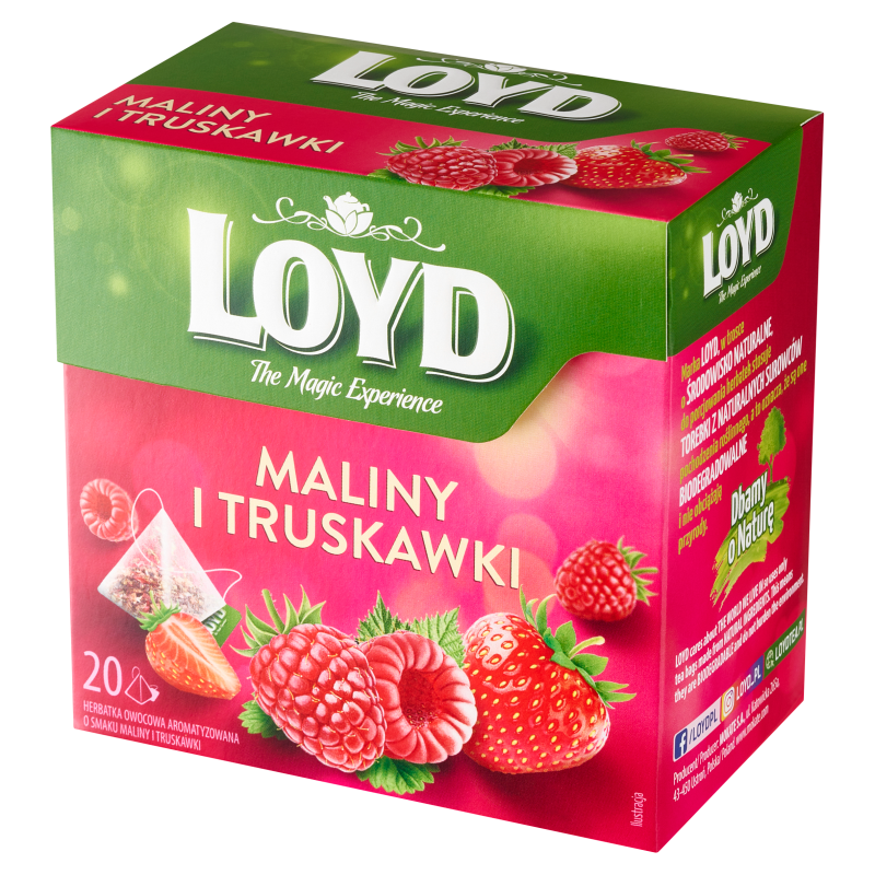 LOYD TEA Herbata Maliny i Truskawki 20 torebek ex. frisco.pl