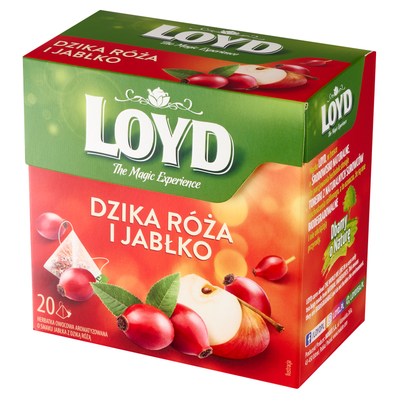 LOYD TEA Herbata Dzika Róża i Jabłko 20 torebek ex.