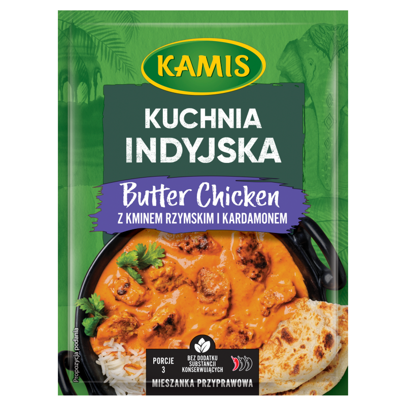KAMIS Przyprawa Butter Chicken (kuchnia indyjska) z kminem rzymskim i kardamonem frisco.pl