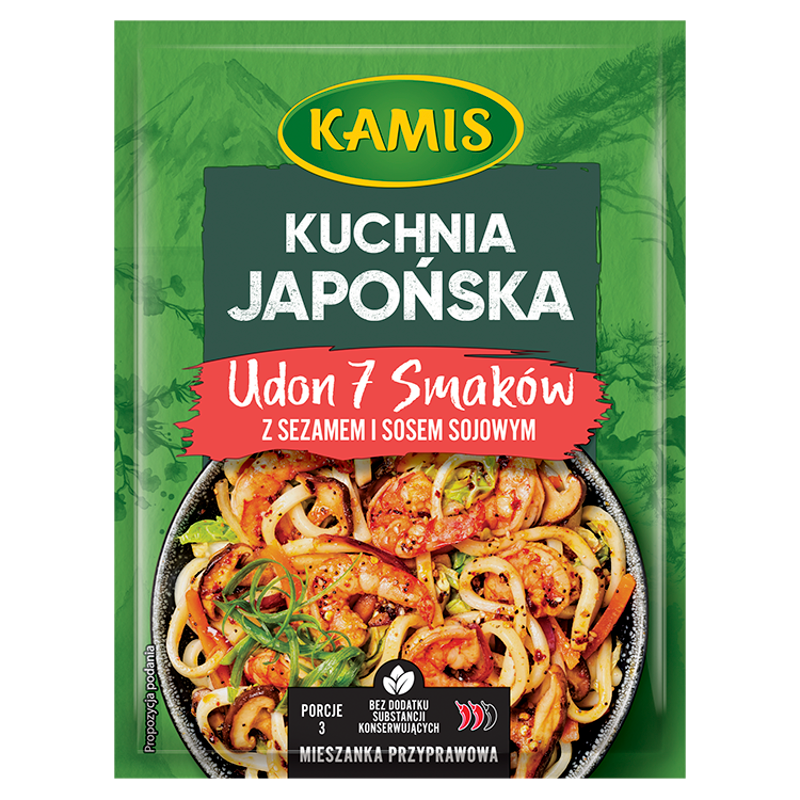 KAMIS Przyprawa Udon 7 smaków z sezamem i sosem sojowym (kuchnia japońska) frisco.pl