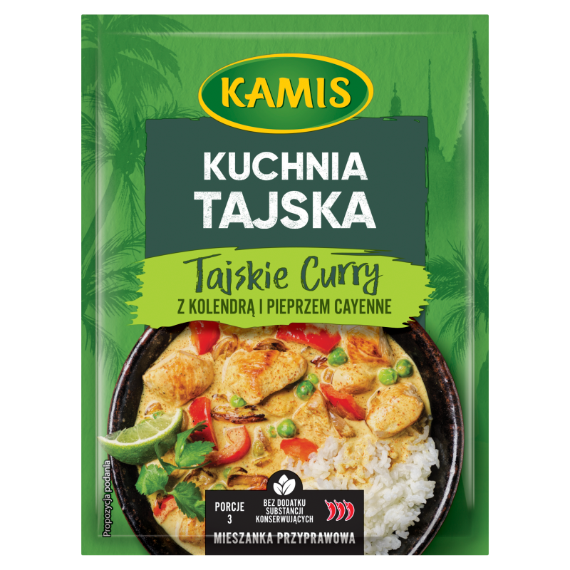 KAMIS Przyprawa tajskie curry z kolendrą i pieprzem cayenne (kuchnia tajska) frisco.pl