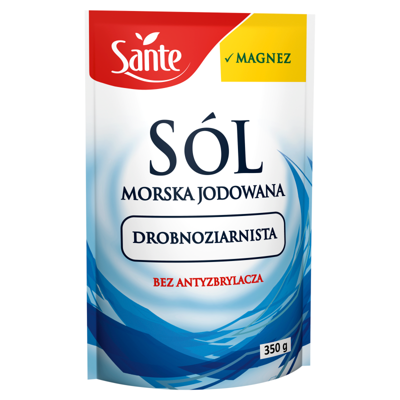 SANTE Sól morska jodowana drobnoziarnista