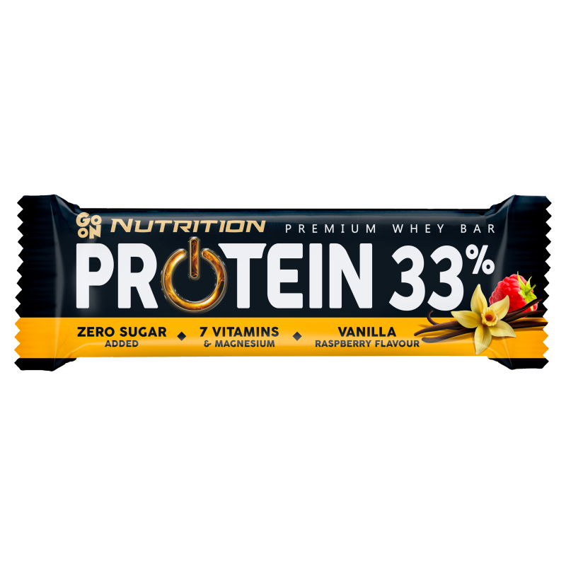 SANTE GO ON! Baton proteinowy 33% wanilia & malina frisco.pl