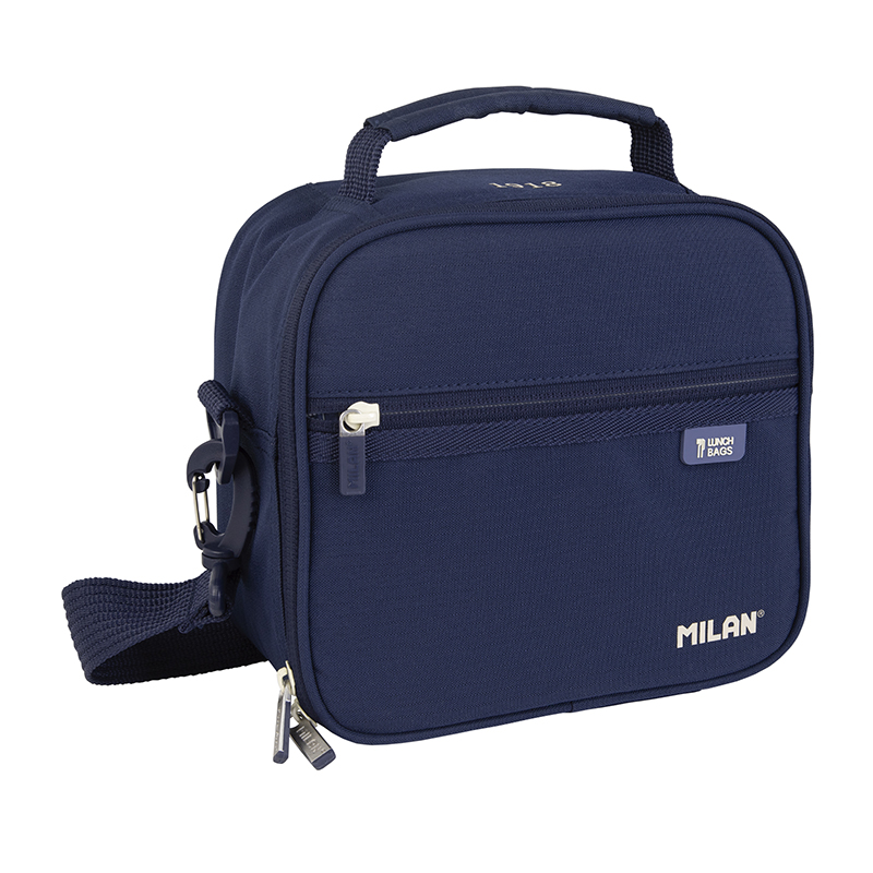 MILAN Torba termiczna 3,5 L + 3 x lunch box 1918 kolor granatowy