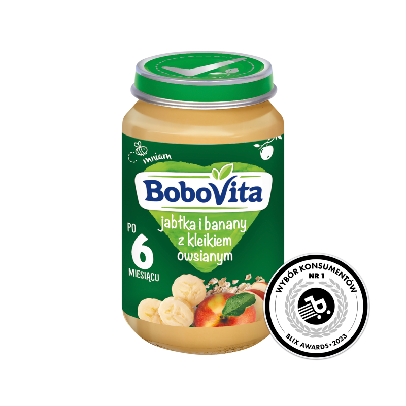 BOBOVITA Deserek Jabłka i banany z kleikiem owsianym- po 6 miesiącu frisco.pl