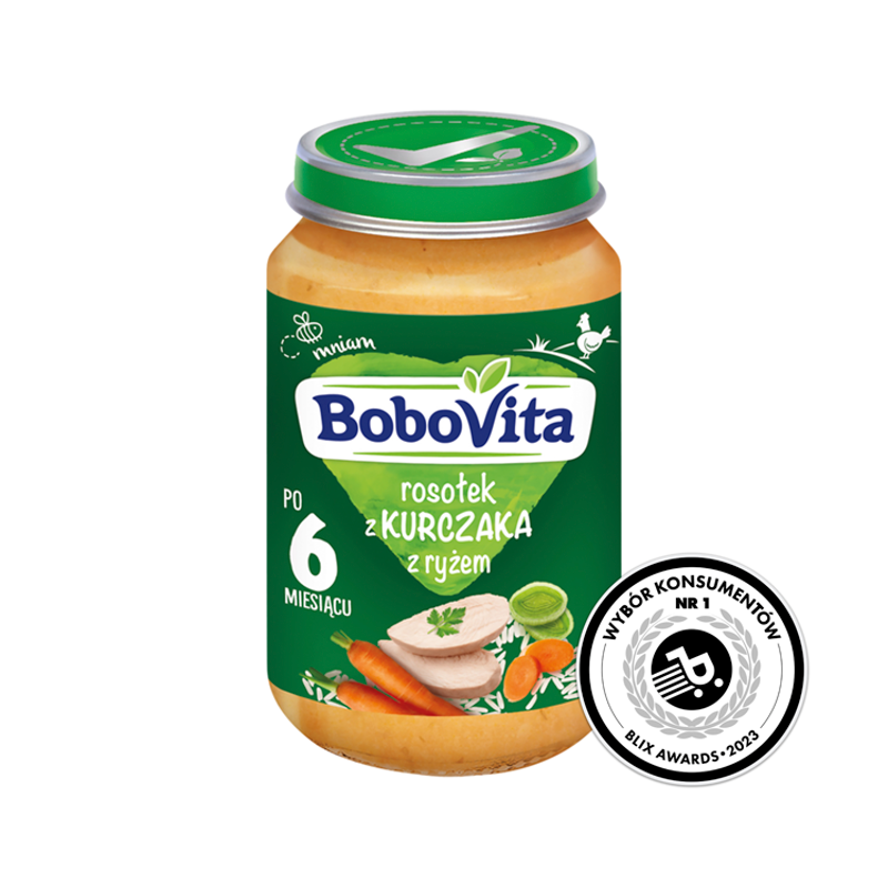 BOBOVITA Zupka Rosołek z kurczaka z ryżem - po 6 miesiącu frisco.pl