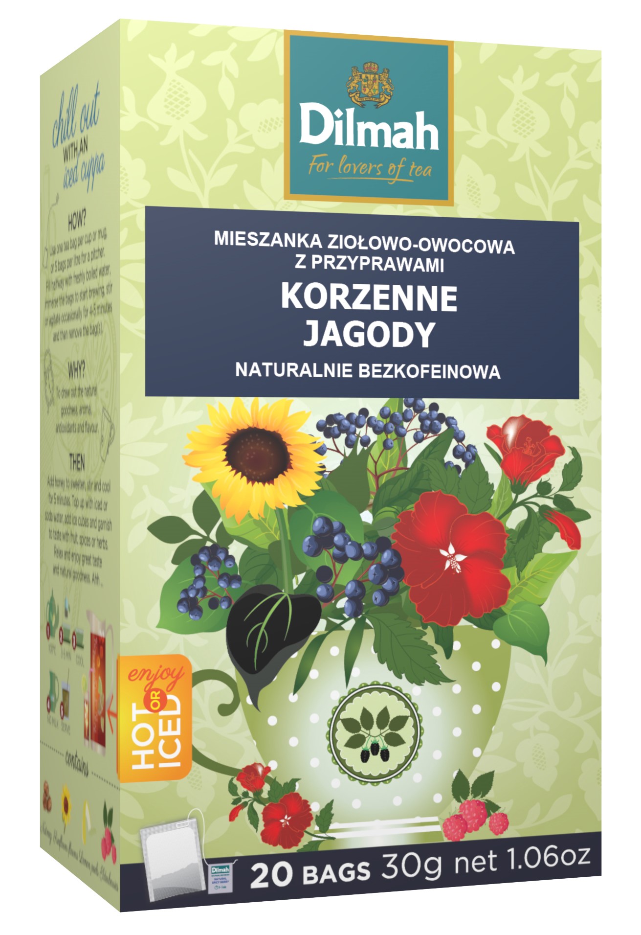DILMAH Napar korzenne jagody 20 torebk ex.