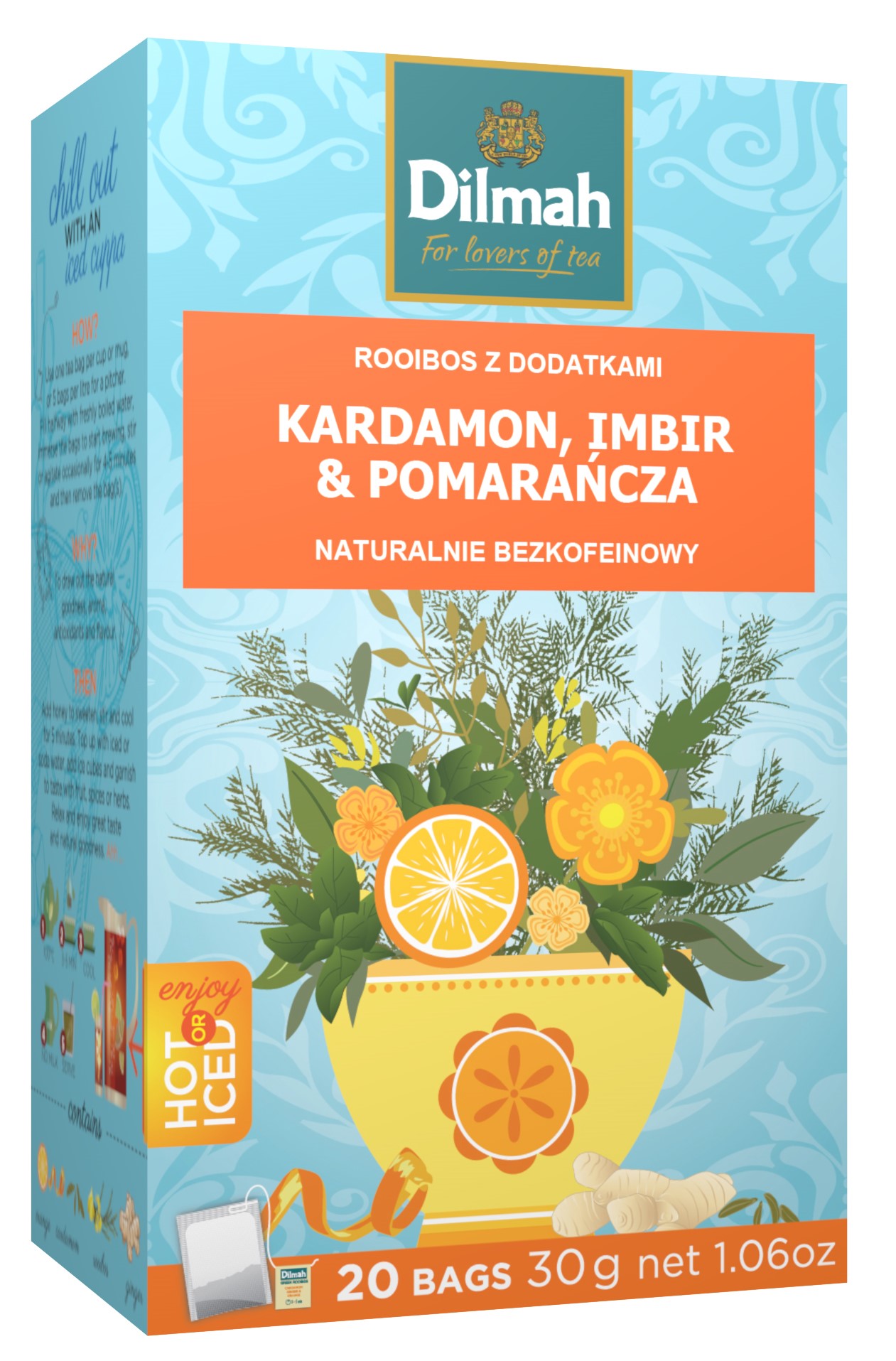 DILMAH Napar kardamon i imbir 20 torebk ex.