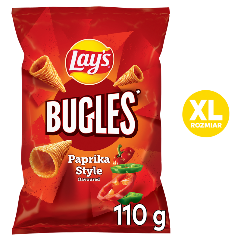 LAY'S BUGLES Rożki kukurydziane o smaku papryki