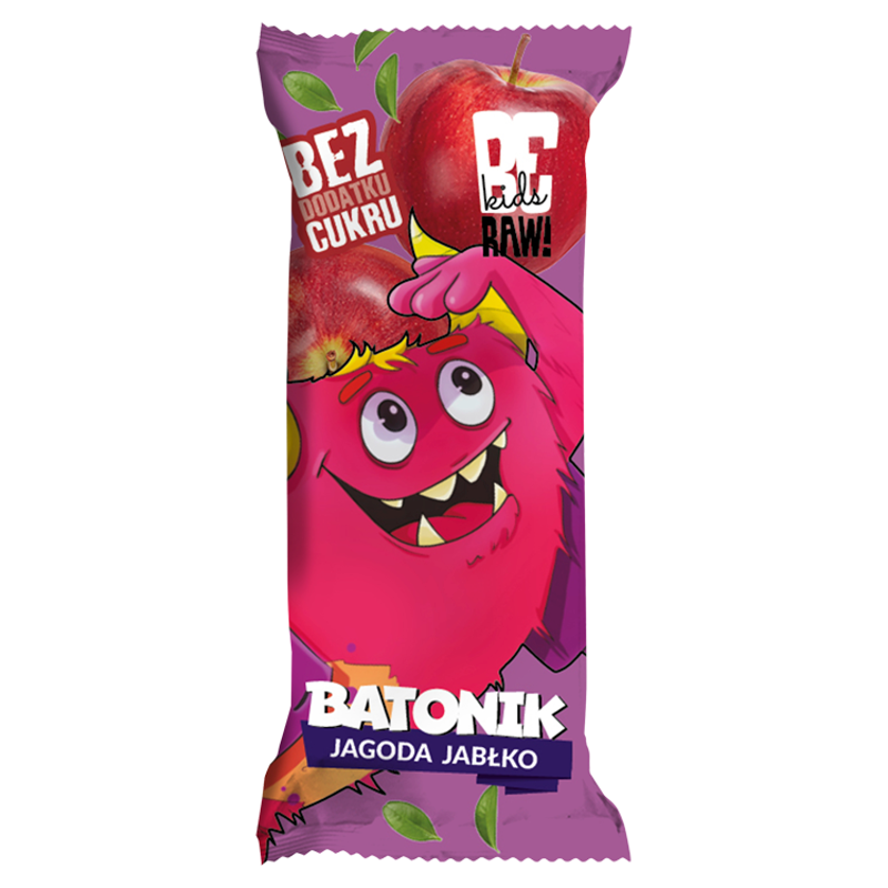 BE RAW! Kids Baton Jagoda Jabłko frisco.pl