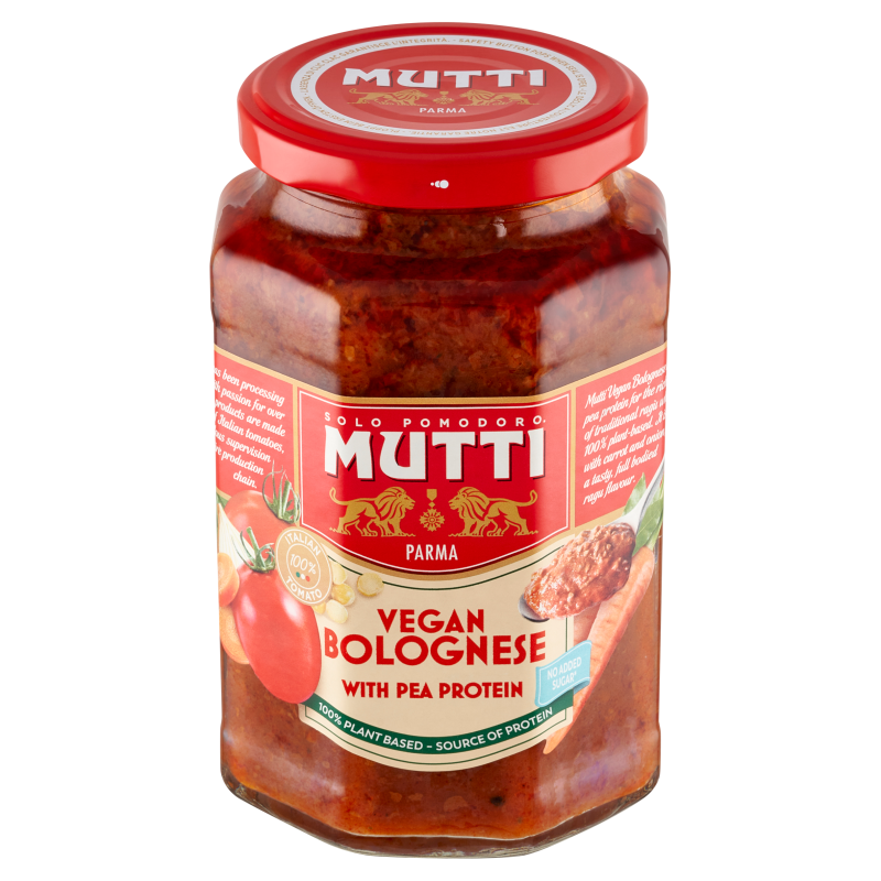 MUTTI Sos pomidorowy bolognese wegański (z białkiem grochu)