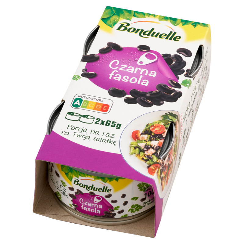 BONDUELLE Fasola czarna (2x65g) frisco.pl