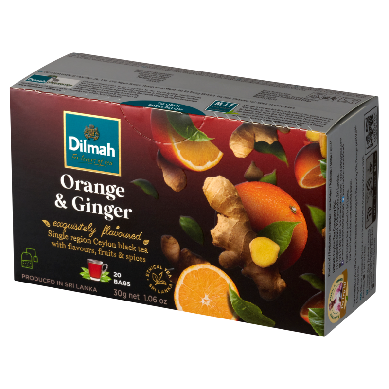DILMAH Herbata pomarańczowo-imbirowa 20 torebek ex. frisco.pl