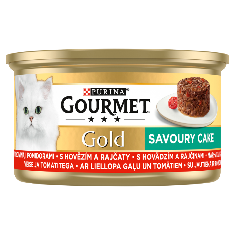 GOURMET Gold Karma dla kotów z wołowiną i pomidorami frisco.pl