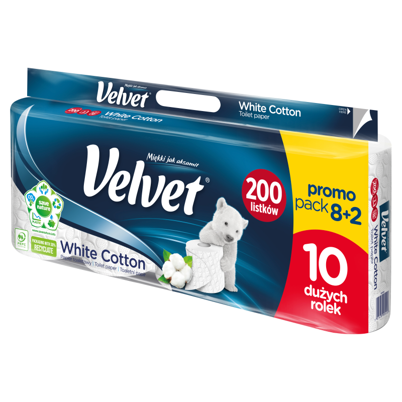 VELVET Excellence Papier toaletowy Biała Elegancja 8 rolek frisco.pl
