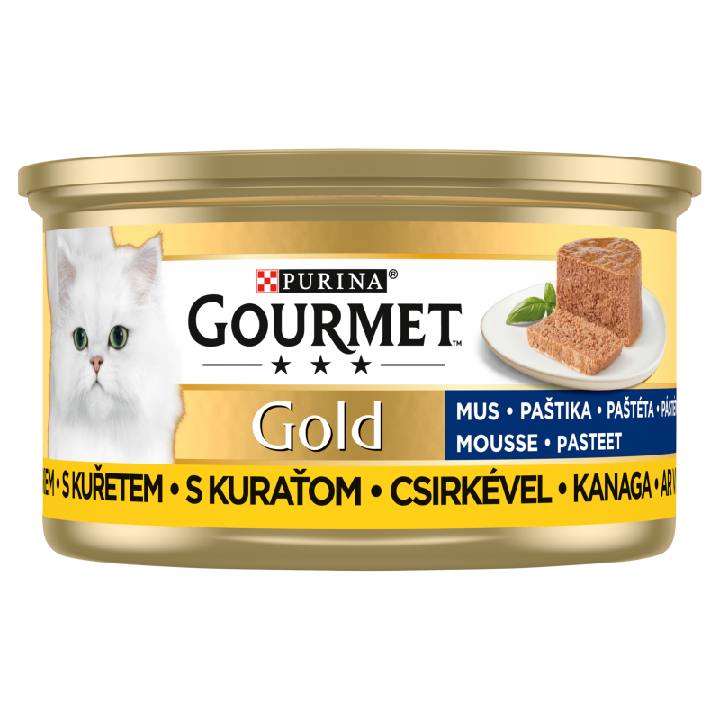 GOURMET Gold Pokarm dla kotów - mus z drobiem (puszka) frisco.pl