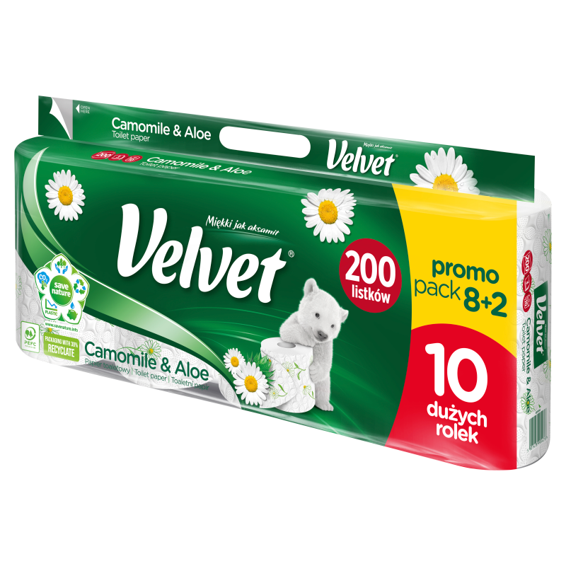 VELVET Excellence Papier toaletowy Rumianek i Aloes 8 rolek frisco.pl