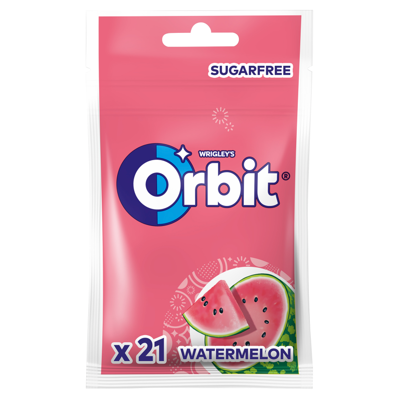 ORBIT Watermelon Arbuzowa guma żucia bez cukru 21 drażetek frisco.pl