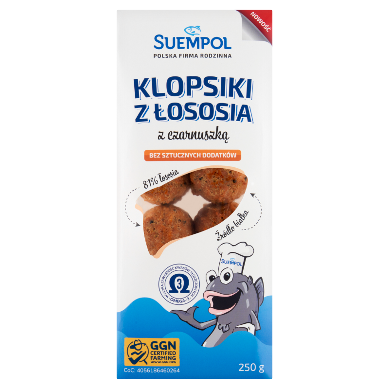SUEMPOL Klopsiki z łososia z czarnuszką