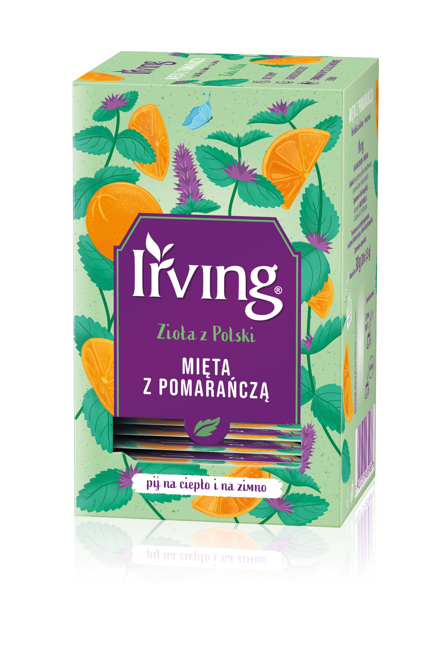 IRVING Zioła z Polski Mięta z Pomarańczą 20 torebek (saszetki)