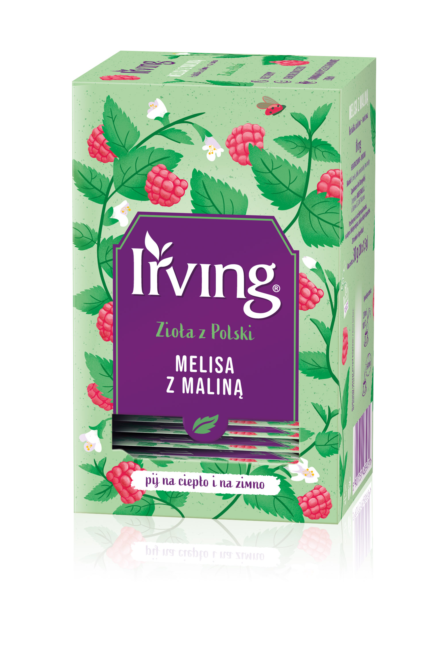 IRVING Zioła z Polski Melisa z Maliną 20 torebek (saszetki)