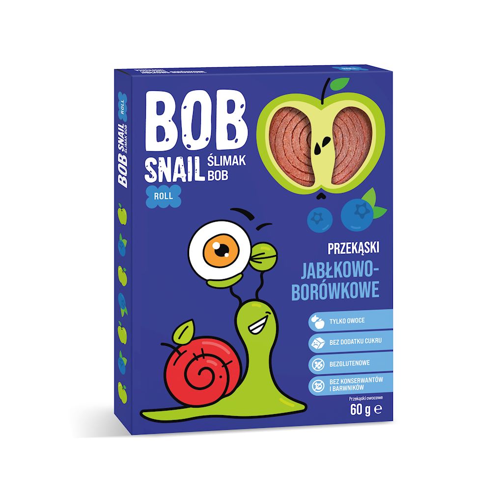 BOBSNAIL Przekąska o smaku jabłko-borówka frisco.pl