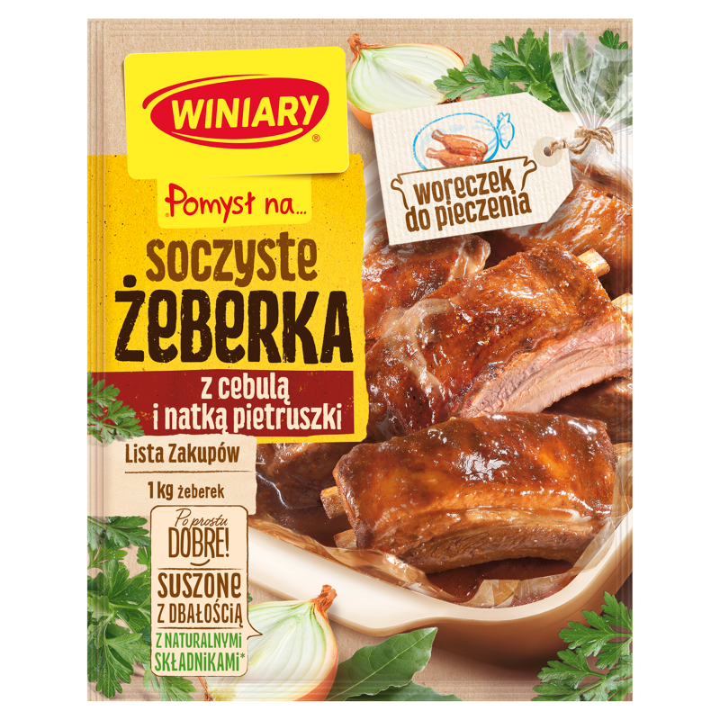 WINIARY Pomysł na... Soczyste żeberka z cebulą i natką pietruszki + WORECZEK DO PIECZENIA frisco.pl