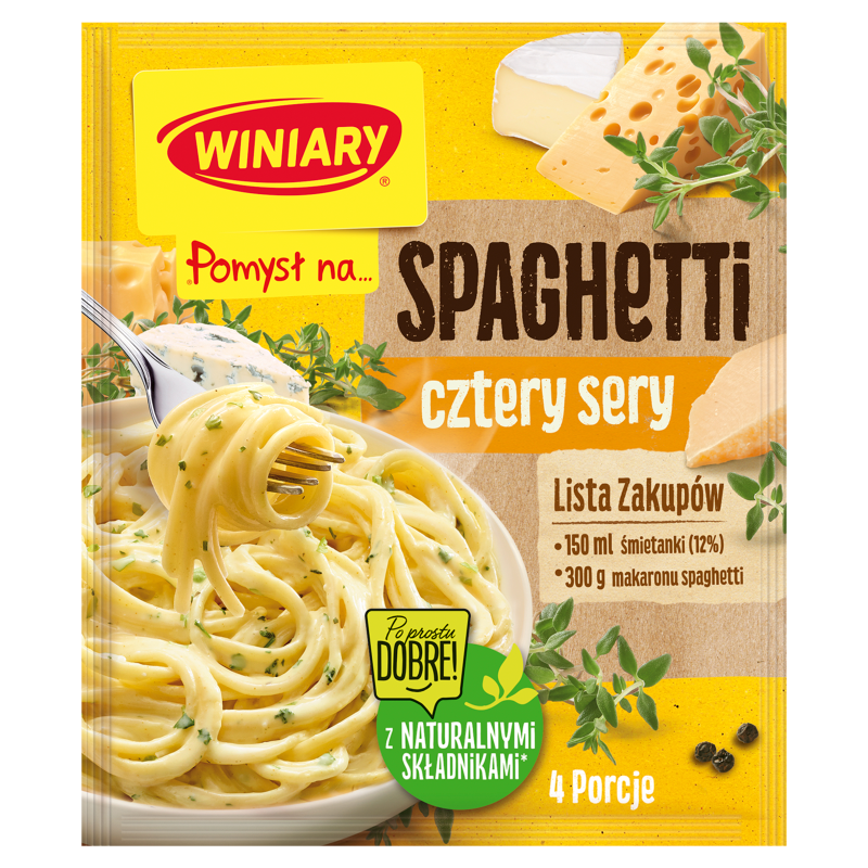WINIARY Pomysł na... Spaghetti 4 sery frisco.pl