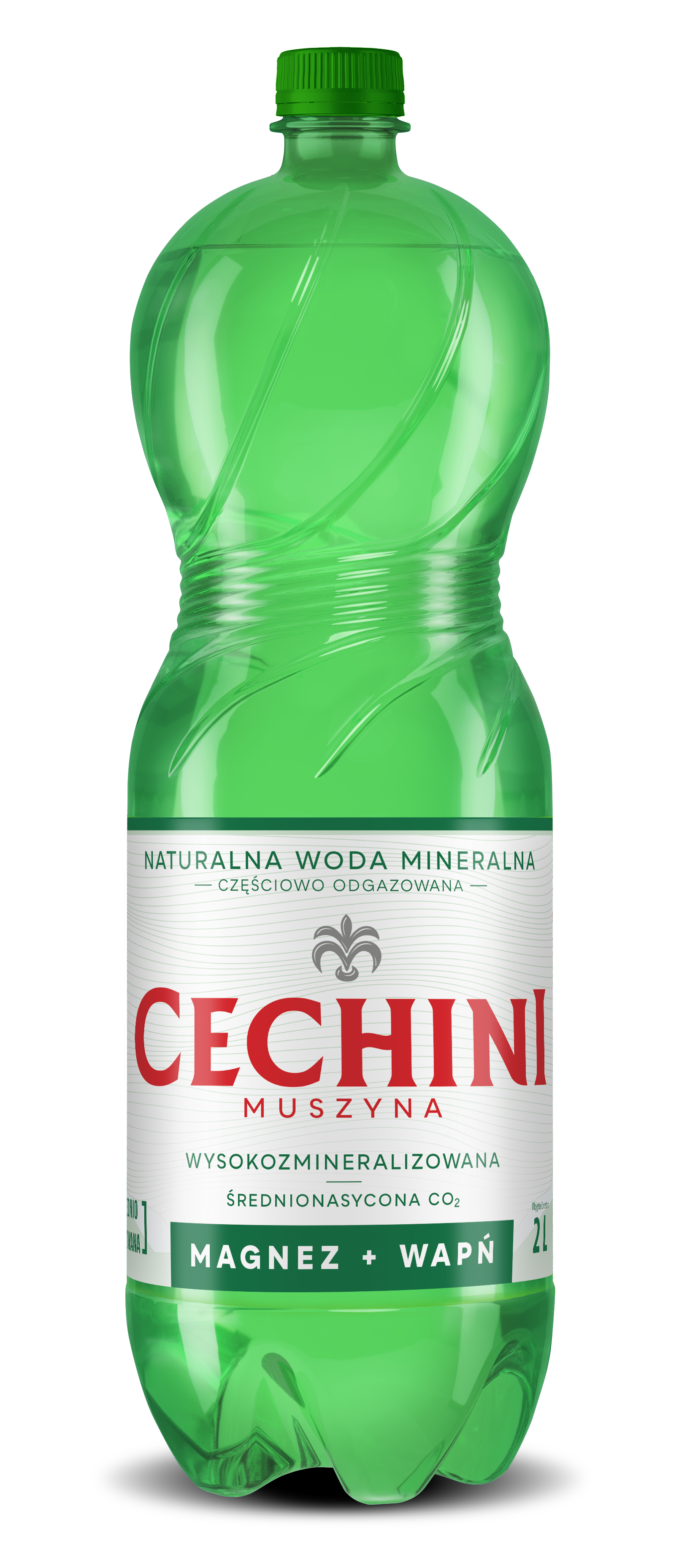 CECHINI MUSZYNA Naturalna woda lekko gazowana wysokozmineralizowana