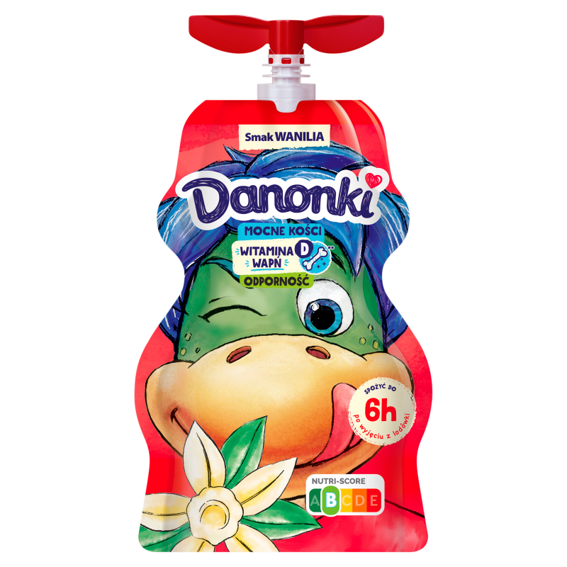 DANONKI Jogurt o smaku waniliowym - saszetka frisco.pl