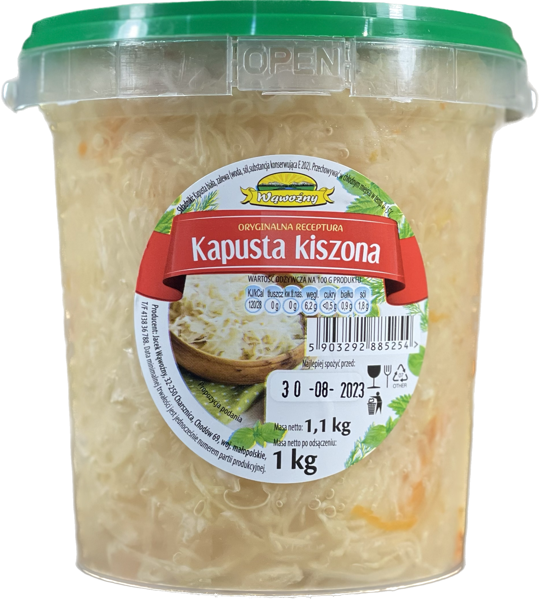 WĄWOŹNY Kapusta kiszona wiaderko